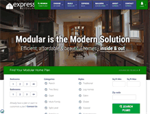 Tablet Screenshot of expressmodular.com